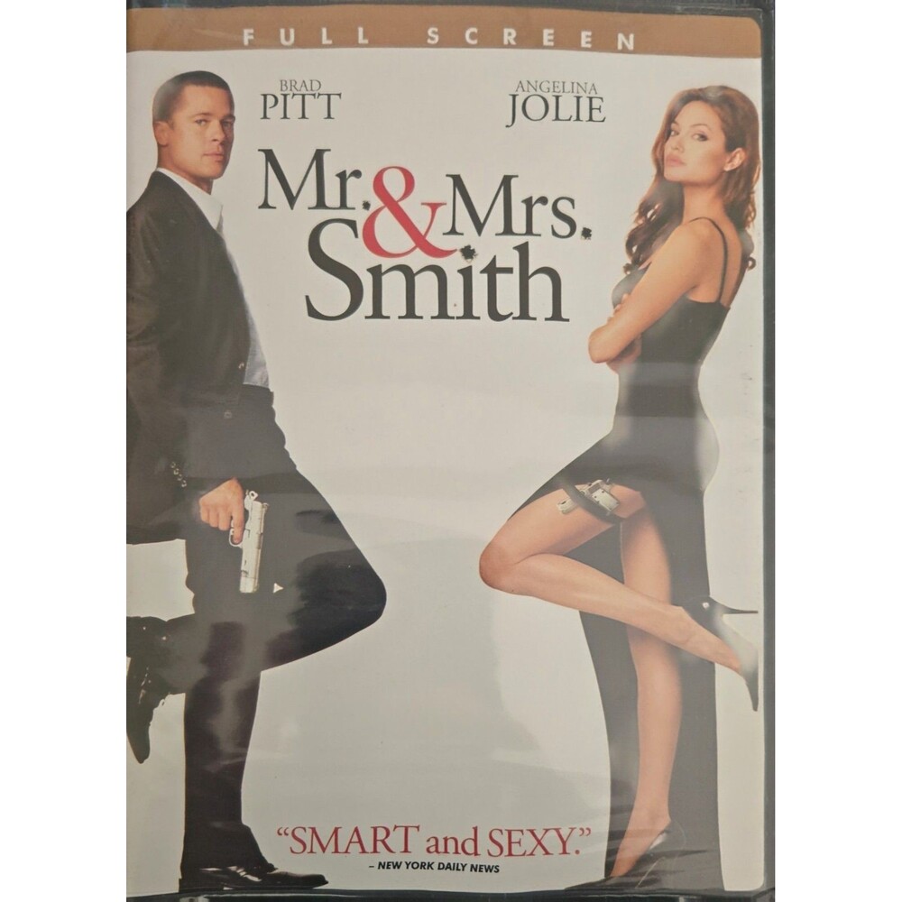 Mr. and Mrs. Smith (DVD, 2005, Full Screen) NEW